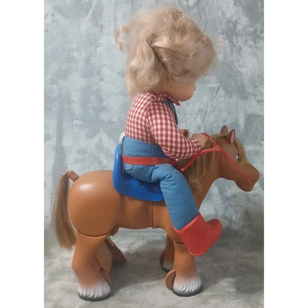 Vtg Ideal Toy Kitt Doll‎ & Kaboodle Girl Doll Horse Play Pony 1984 Boots Reign